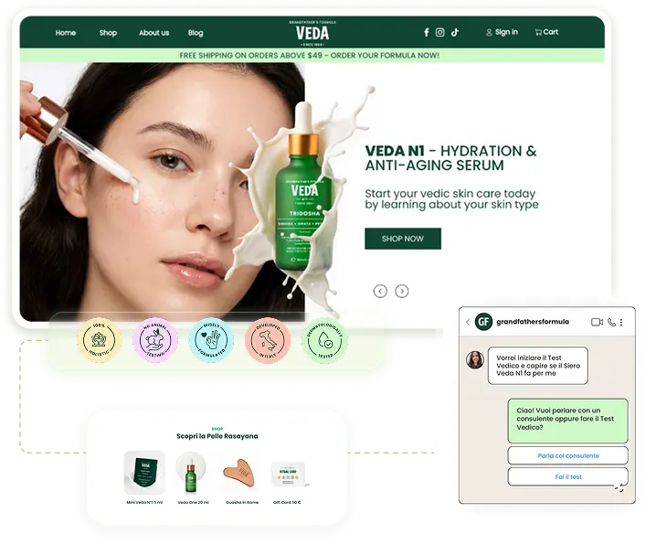 Grandfather's Formula skincare e-commerce site and marketing system by Makeitfy